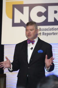 NCRA President Max Curry addresses the membership during the NCRA 2019 Convention & Expo