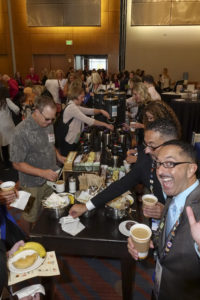 Gathering for breakfast at the NCRA Convention & Expo