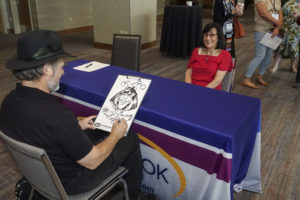 Attendees of the NCRA 2019 Convention & Expo were offered a free caricature