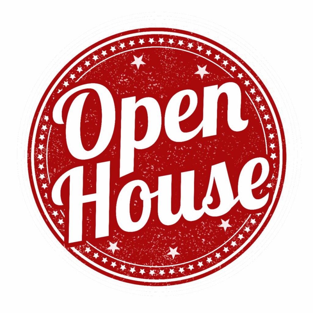 Open House sign