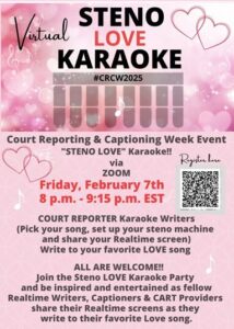 Steno Love Karaoke flyer